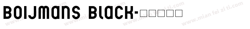 Boijmans Black字体转换